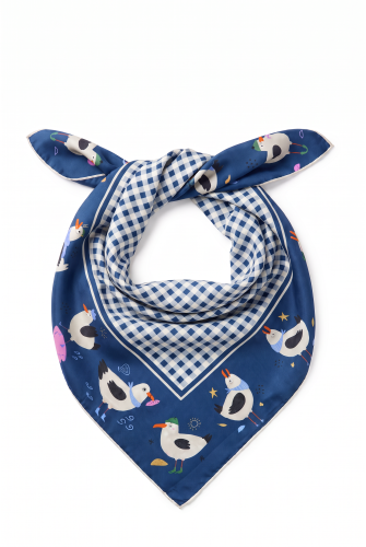 Seagull navy scarf apaszka bandana granatowa
